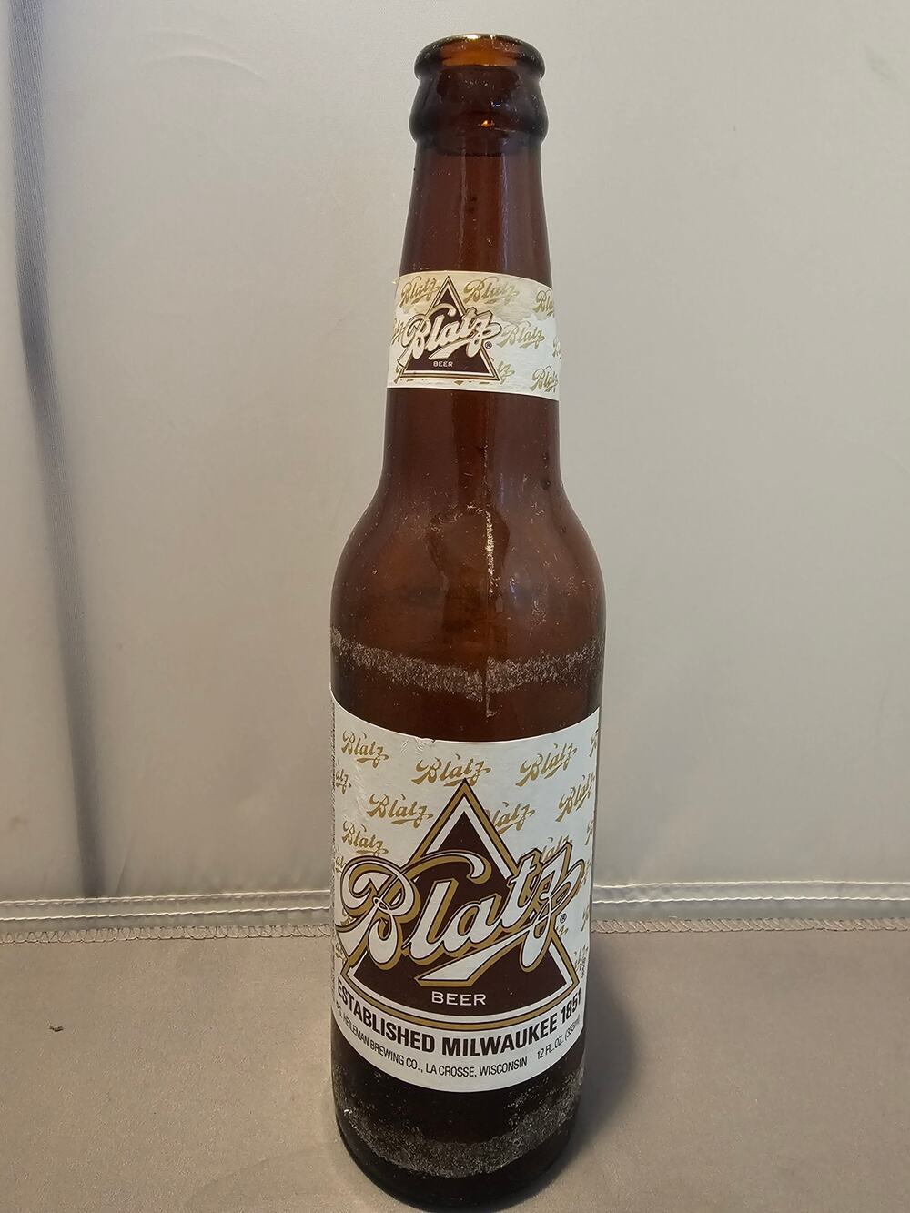 Vintage Blatz Beer Brown 12oz Bottle - La Crosse, WI